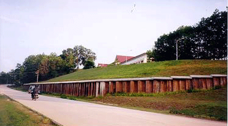 Landslide slope of Unigraha Hotel